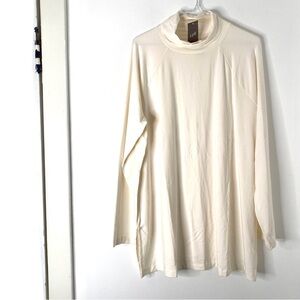 J. Jill Cream Long Sleeve Turtleneck Luxe Supima Everyday Tunic NWT